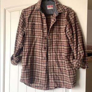 Wrangler over sized flannel